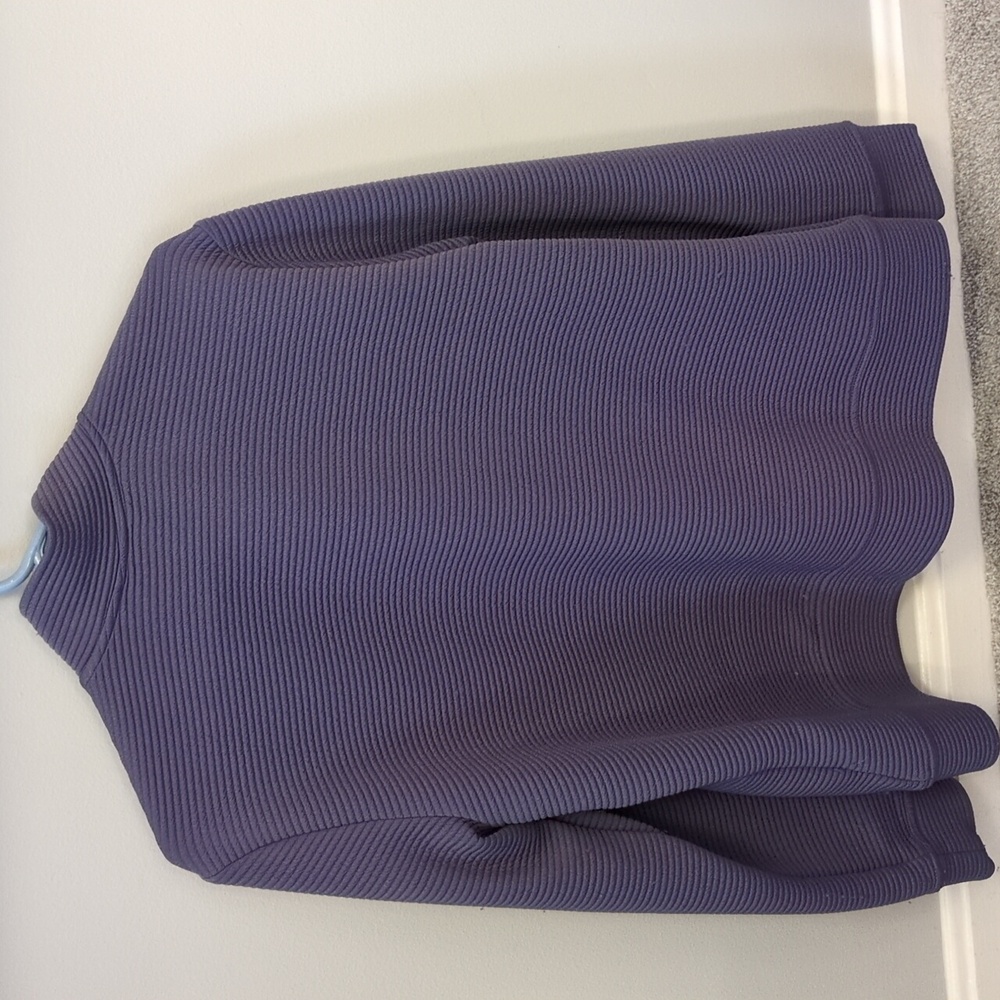 Skechers Hoodless Hoodie Zip Up Jacket Purple Size Large - Picture 3 of 5